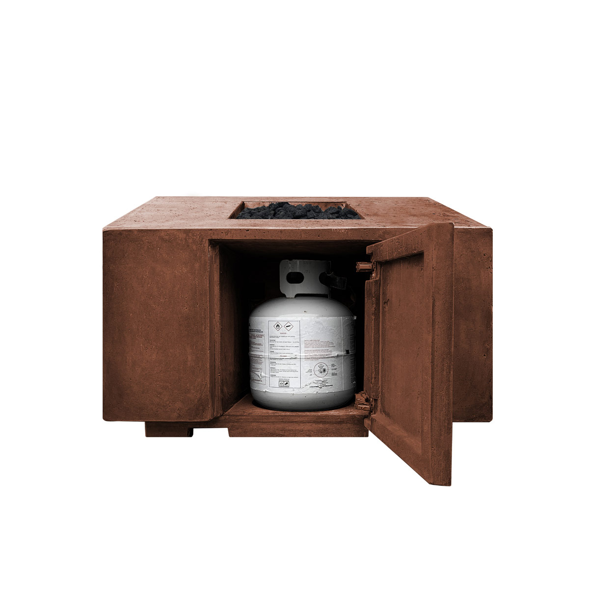 Portos Fire Table W/ Propane Enclosure (gfrc In Cafe)