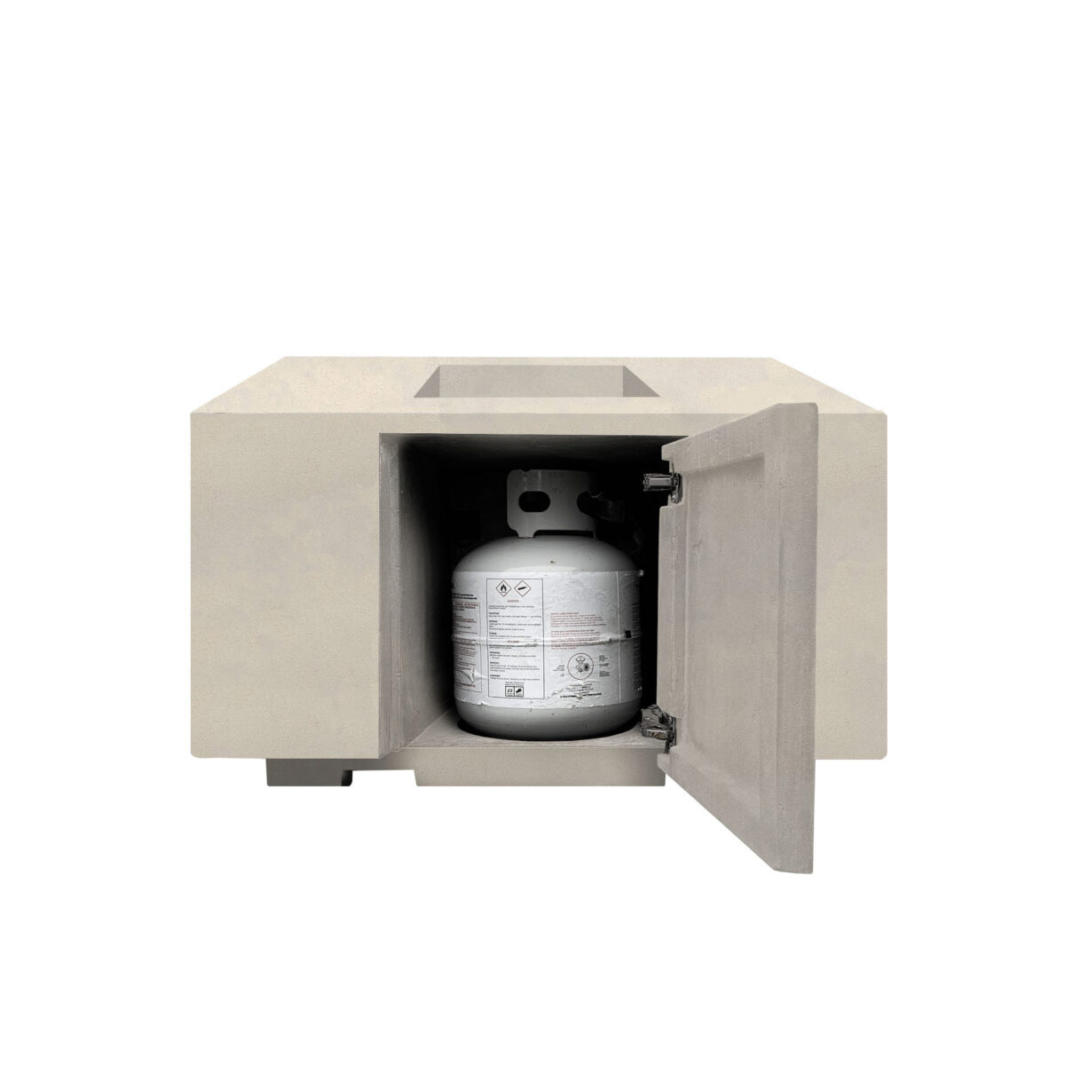 Portos Fire Table W/ Propane Enclosure (gfrc In Coastal)