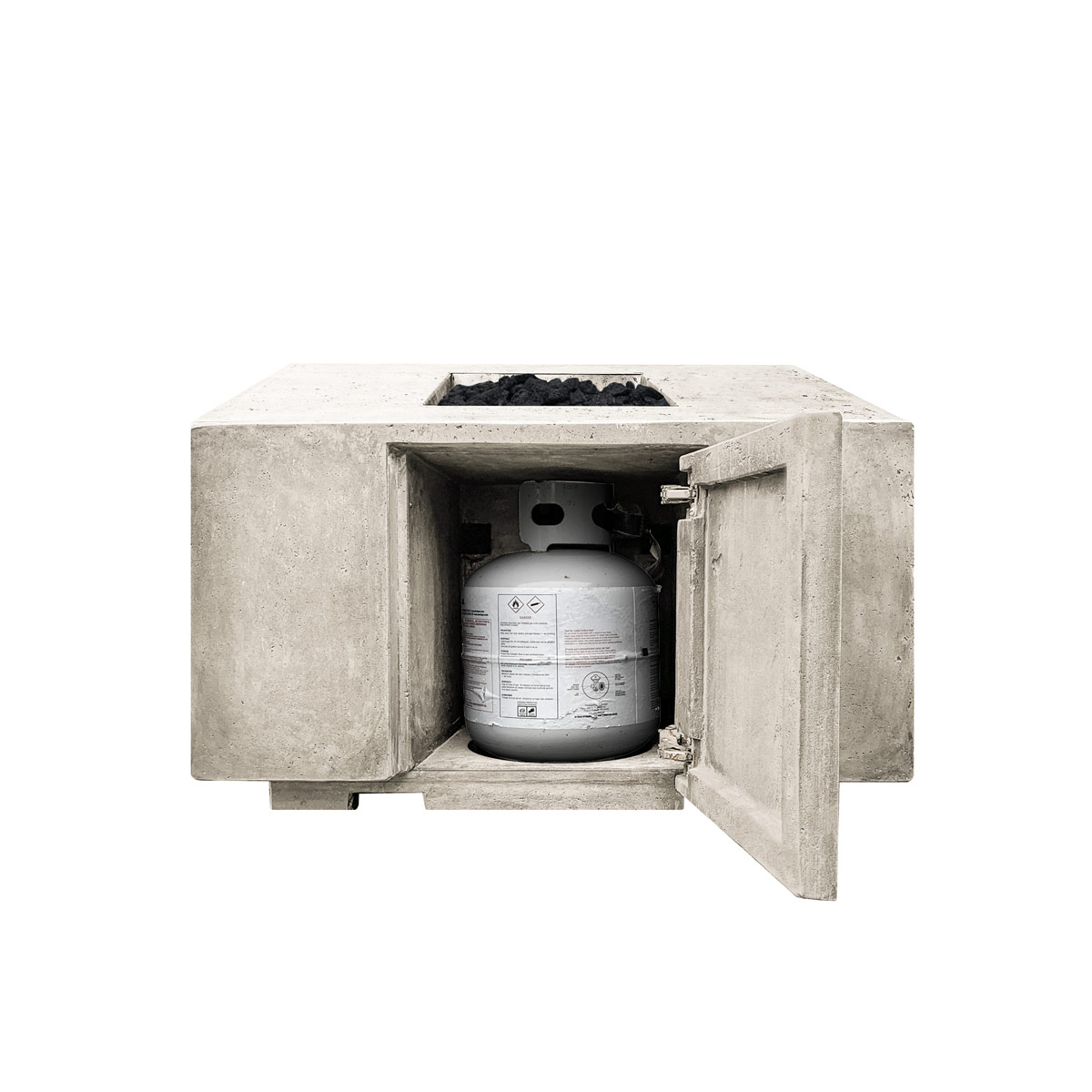 Portos Fire Table W/ Propane Enclosure (gfrc In Natural)