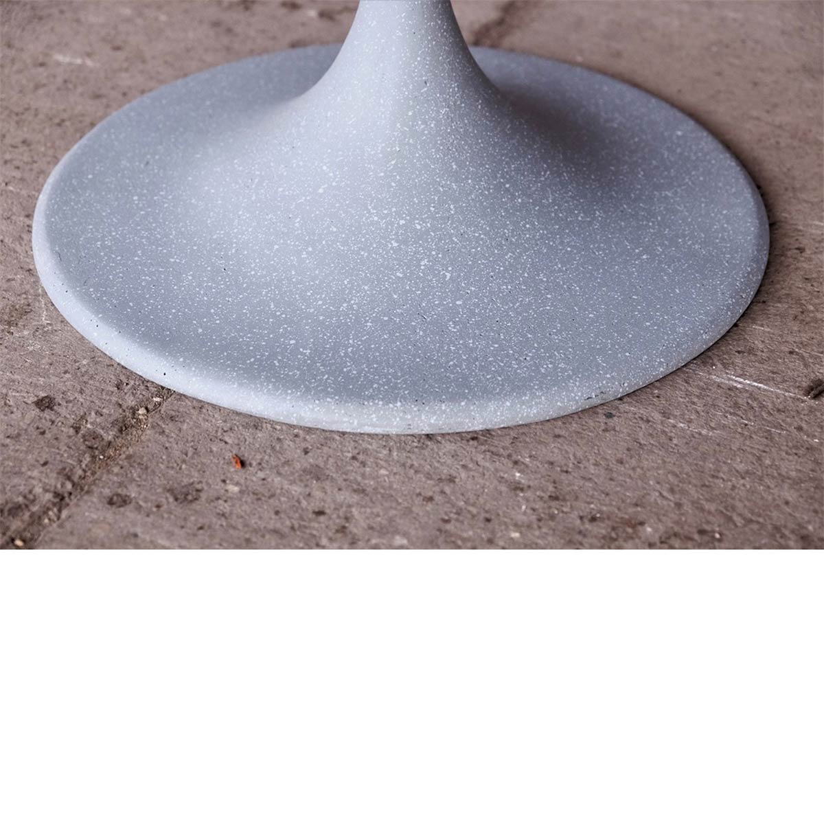 Spindle Table Pedestal Base Detail (fiberglass Resin And Aggregate In Gray Stone)