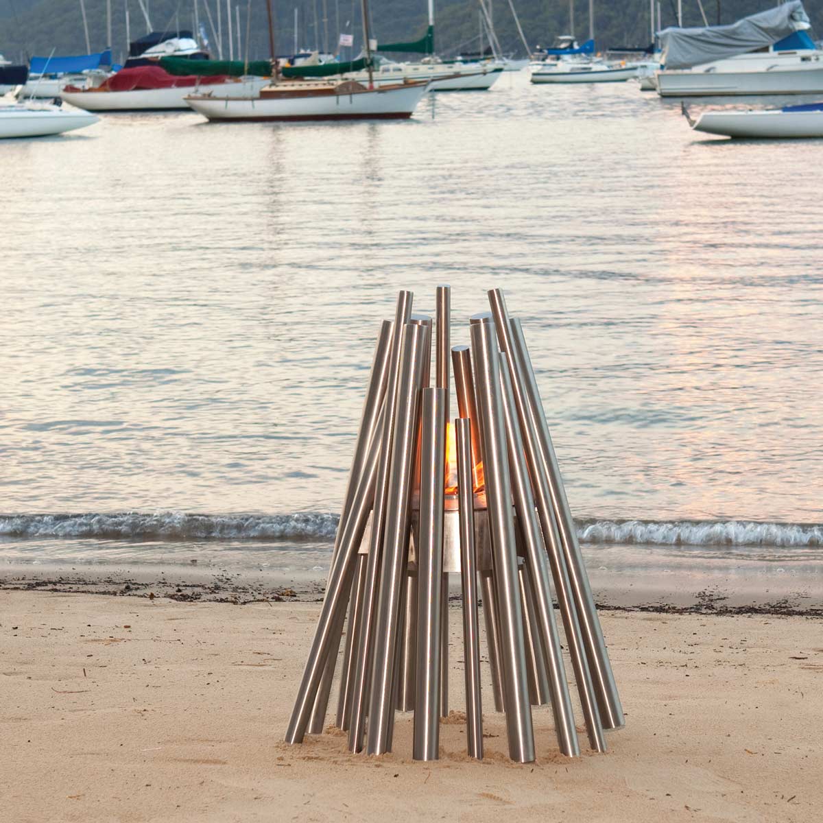 Stix Portable Fire Pit, Stainless Steel