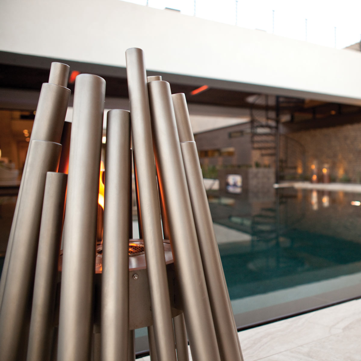 Stix Portable Fire Pit, Stainless Steel, Detail