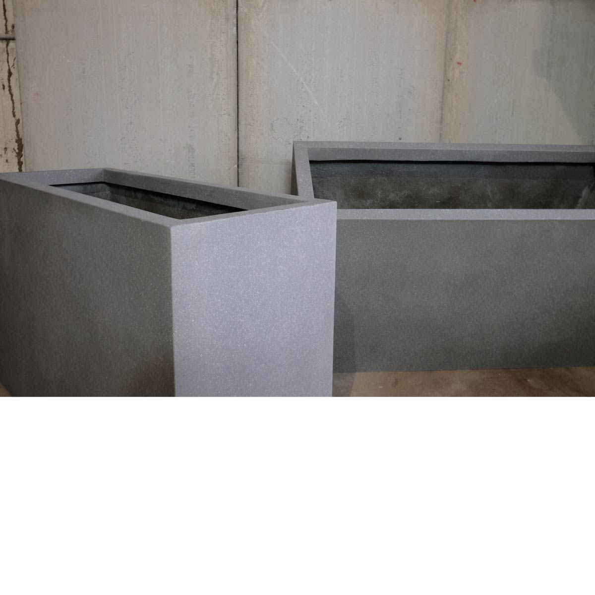 Terrace Planters (fiberglass Resin And Aggregate In Key Stone Finish)