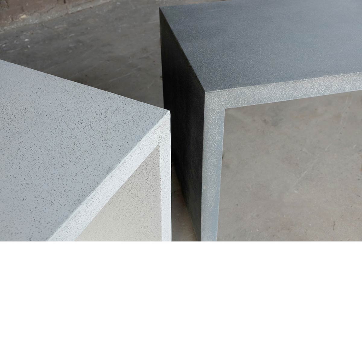 Waterfall Table Detail (fiberglass Resin And Aggregate In Natural And Gray Stone Finishes)